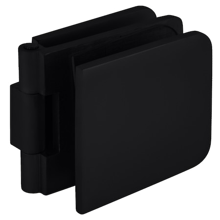 Cr Laurence Matte Black Adjustable Wall Mount Glass Clamp ADJ037MBL